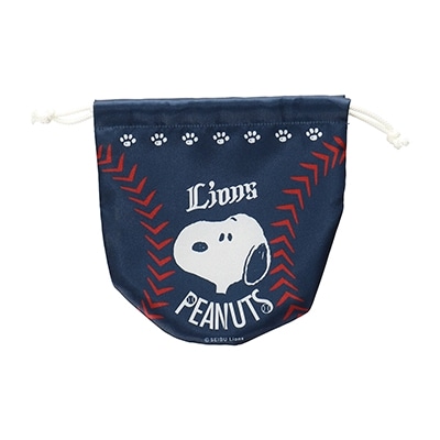 スヌーピー×ライオンズ まんまる巾着