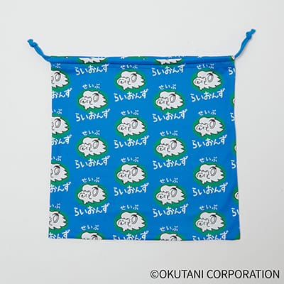 おえかきさん×ライオンズ 巾着(球団旗)