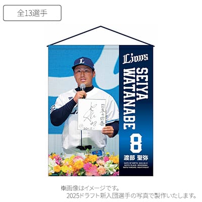 【受注生産】2025ドラフト新入団選手グッズ タペストリー[受付期間終了]