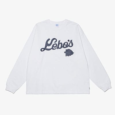 KEBOZ×LIONS L/S TEE WHITE