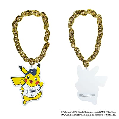 予約】ポケモン2026 ライオンズ ピカチュウビッグチェーンネックレス