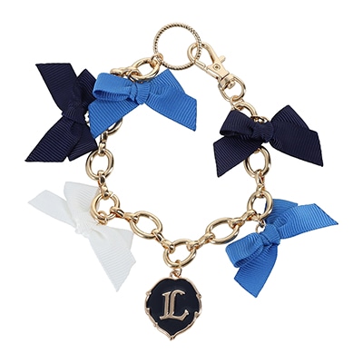 リボンバッグチャーム ブルー