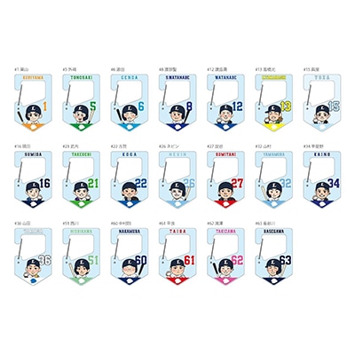シークレットプレイヤーズイラストアクリルカラビナ(全20種)