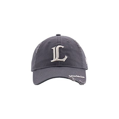 NEW ERA×LIONS 9TWENTY DAMAGED VISOR LOGO GRAY