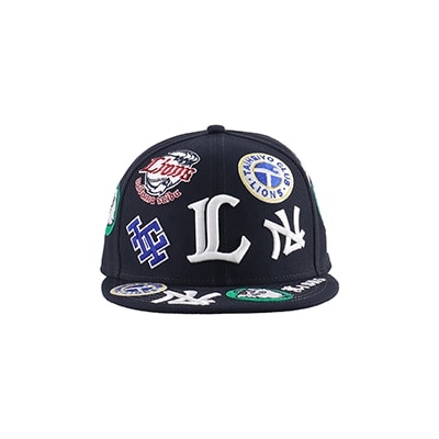 NEW ERA×LIONS 59FIFTY  ALL OVER LOGO NAVY