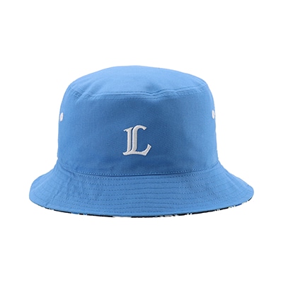 NEW ERA×LIONS BUCKET01 REVERSIBLE BLUE×ALLOVER BLACK