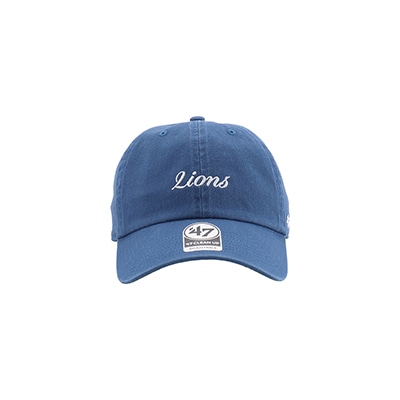 '47×LIONS CLEAN UP Timber Blue Script White
