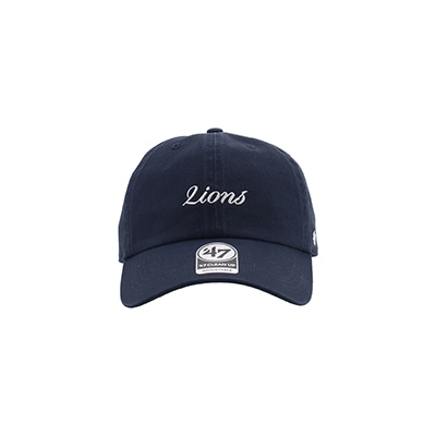 '47×LIONS CLEAN UP Navy Script White