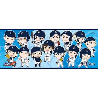ダイヤのA×ライオンズ コラボハイレゾファイバーフェイスタオル キャラクター集合