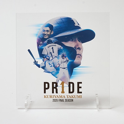 PR1DEグッズ「VISUAL LOGO GOODS」アクリル色紙
