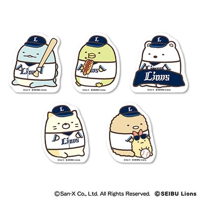 すみっコぐらし×ライオンズ ステッカー(シークレット)(全5種)