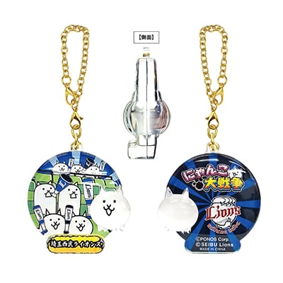 埼玉西武ライオンズ×にゃんこ大戦争 ぷっクリアキーホルダー: 雑貨