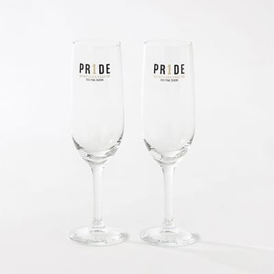 【受注生産】PR1DEグッズ「メモリアルグッズ第1弾」シャンパングラス2個セット